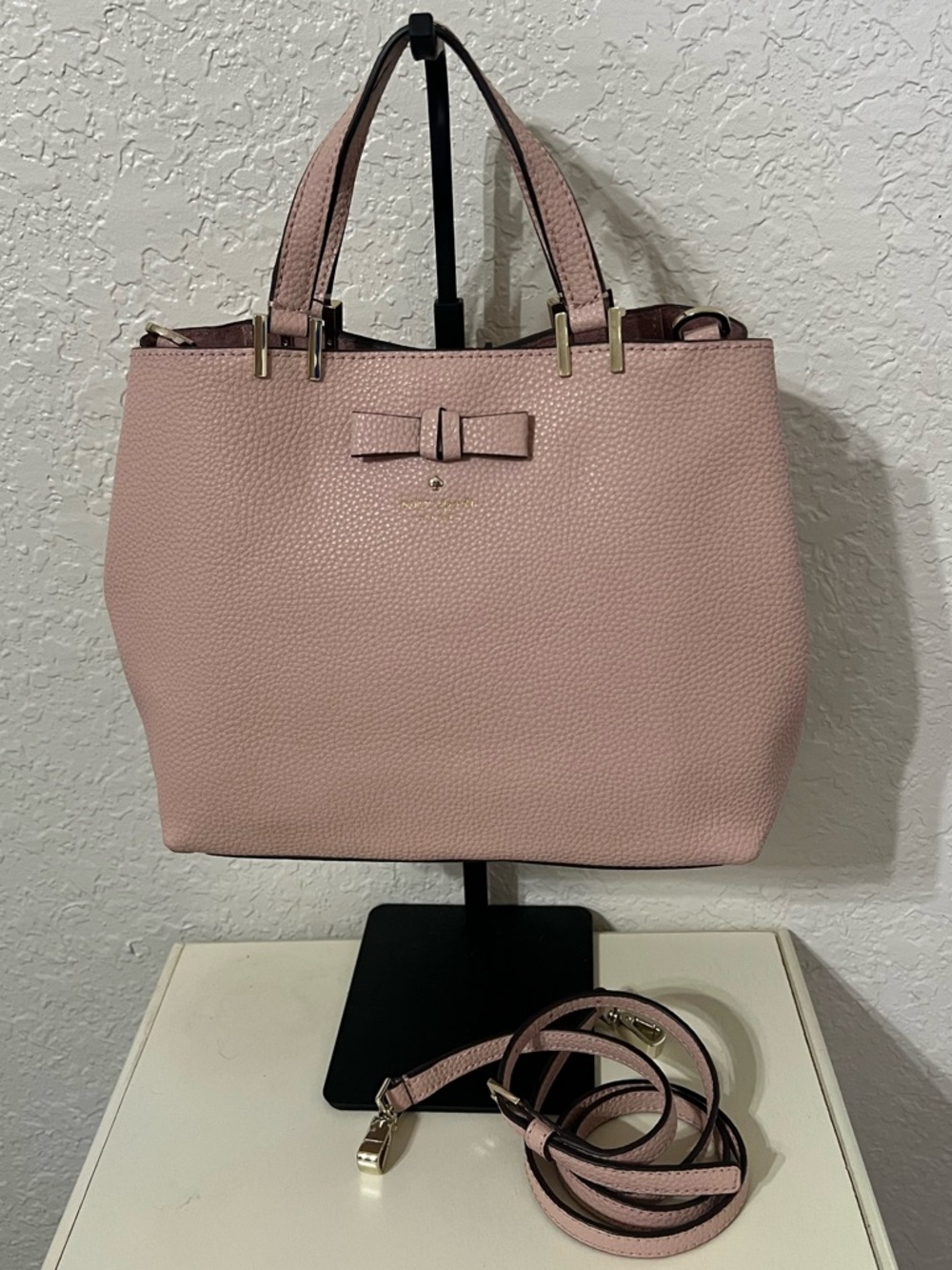 Kate Spade Blush Pink Handbag with Removable Strap